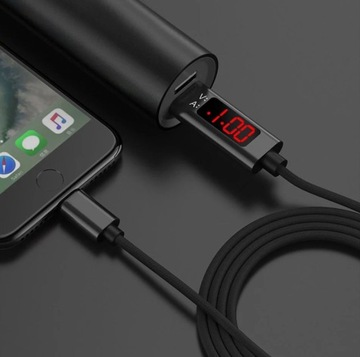 Кабель USB-iPhone с ЖК-дисплеем 3А 1м