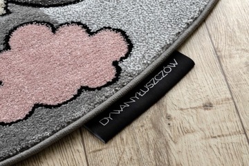 DYWAN DZIECIĘCY MIĘKKI koło 120 JEDNOROŻEC UNICORN PONY szary #GR2942