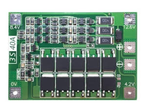 Moduł zabezpieczający BMS Li-ion 18650 3s 12,6 40A