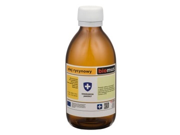 OLEJ RYCYNOWY czysty Castor oil 250ml BIOMUS