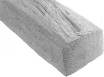 Belka Rustykalna ciosana, belka sufitowa 20x13 cm 2m, 3m lub 4m - biała