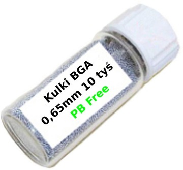 Kulki BGA PMTC 0,65mm 10000szt Sn96,5/Ag3/Cu0,5