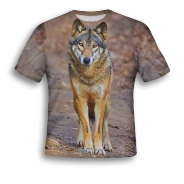KOSZULKA 3D T-shirt WILK XL GADZECIARSKA POLSKA