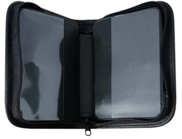 РАСШИРЯЕМЫЙ ЧЕРНЫЙ ЧЕХОЛ-КАРАНДАШ С НАШИВКАМИ PL