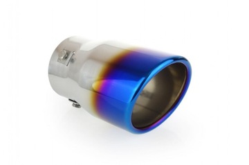 GRATISY# KOŃCÓWKA WYDECHU STAL NIERDZEWNA BLUE CHROM fi90mm