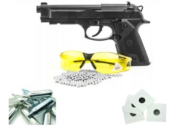 Wiatrówka Pistolet BERETTA ELITE II+ZESTAW+OKULARY