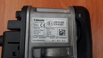 Webasto 2N0819008 VW Crafter MAN TGE Evo Diesel