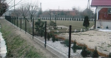 Ogrodzenie panelowe panel systemowy grafit 1,64m+20x246cm