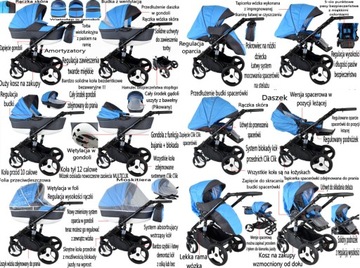 ДЕТСКАЯ КОЛЯСКА ЗОЛОТАЯ 3В1 LAMEIRO Premium Gold