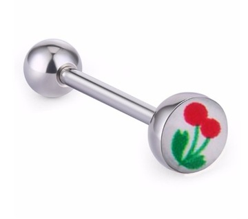 PIERCING DO JĘZYKA KOLCZYK STAL CHIR. 56