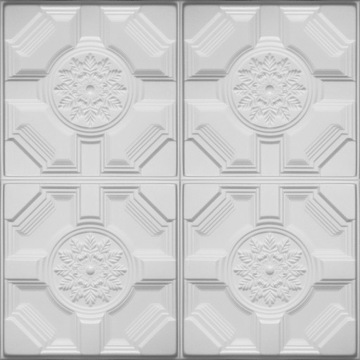 БЕЛЫЕ ПОТОЛОЧНЫЕ КАССЕТЫ 3D ПЕНА - ПАНЕЛИ D46 def.