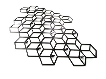 красиво пл, интересная вешалка из кубиков CUBE