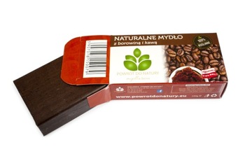 MYDŁO NATURALNE Z BOROWINĄ I KAWA 100% ROŚLINNE