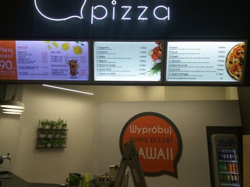 Доска-меню с подсветкой 100х60см, для ресторана, бара