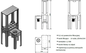 Stół szlifierski STS 10 1x1m