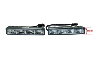 Дневные ходовые огни DRL LED узкие короткие 905 APPROVAL GR