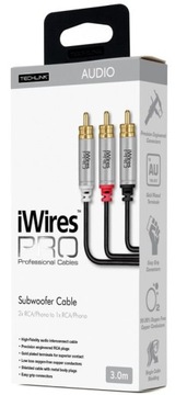 КАБЕЛЬ САБВУФЕРА 1XRCA-2XRCA ТИП Y 3M IWIRES
