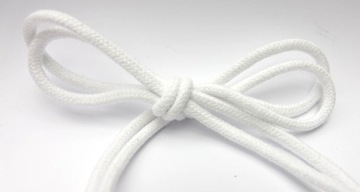 sznurowadła sznurówki okrągłe 120cm 5mm białe