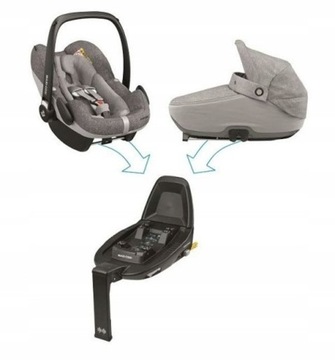 MAXI COSI FAMILIFIX3 ОСНОВАНИЕ ISOFIX ГАЛЬКА ЖЕМЧУЖНЫЙ НЕФРИТОВЫЙ