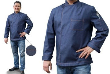 KITEL/BLUZA kucharska DŻINS FARTUCHY r. XS