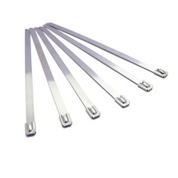 ЛЕНТА СТАЛЬНАЯ ЗАЖИМНАЯ 300Х7,9 МЕТАЛЛ 100 ШТ.