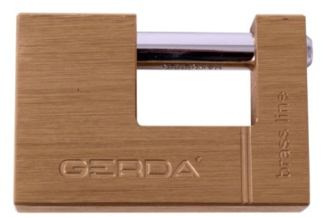 ЛАТУННЫЙ БЛОК НАВЕСНОЙ ЗАМОК GERDA 90MM НАВЕСНЫЕ ЗАМКИ