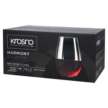 Szklanki do wina czerwonego 580ml HARMONY | KROSNO