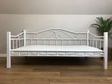 БЕЛАЯ МЕТАЛЛИЧЕСКАЯ КРОВАТЬ 90Х200 БОКОВАЯ, ПОЛЬСКИЙ продукт