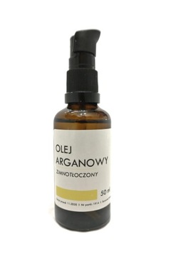 OLEJ ARGANOWY 100% surowy zimnotłoczony pompka50ml
