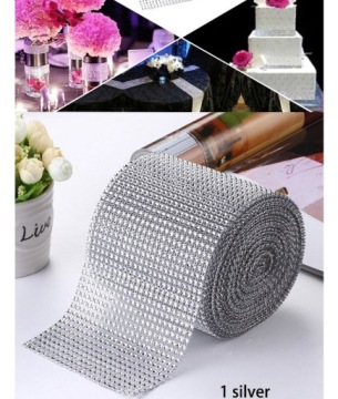 Лента Diamond JETT, БАЙЕТКИ, ЦИРКОНИЙ, рулон 9 м.