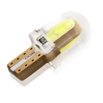 10x ŻARÓWKA MOTOCYKLOWA LED COB 4 CHIP W3W W5W W10W T10 POSTOJÓWKA SILIKON
