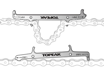 TOPEAK Przymiar Łańcucha + trzymak ( 3 ręka)