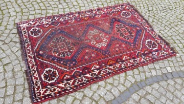 СТАРЫЙ ПЕРСИДСКИЙ КОВЕР КАШКАИ ИРАН 110/170