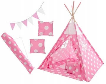 NAMIOT TEEPEE WIGWAM TIPI DOMEK XXL 6w1 KOLORY