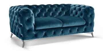 KANAPA Sofa 2-Osobowa Duża STYL GLAMOUR Pikowana