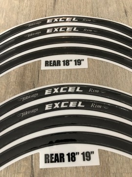 Наклейки на обод колеса KTM EXC, SX толщиной 21-18/19 CUBAMOTO