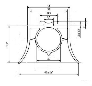 НИЖНЕЕ УПЛОТНЕНИЕ ДЛЯ СЕКЦИОННЫХ ВОРОТ - КАМЕРА