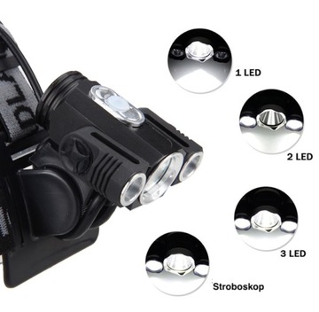 ВЕЛОСИПЕДНАЯ ФАРА 1x XM-L T6 LED 2xXPE АККУМУЛЯТОРНАЯ БАТАРЕЯ