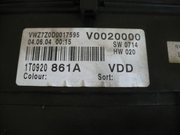 ZESTAW STARTOWY VW TOURAN 1.9TDI