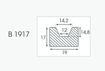 Брус Рустик Модерн, Декоративный брус 19х17 см 2,3 или 4 м