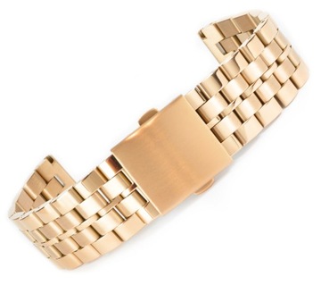 Bransoleta do zegarka ROSE GOLD STAL 14mm PVD m7
