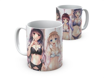 Kubek Anime hentai ecchi MIXwzorów nr3 +imię 18lat