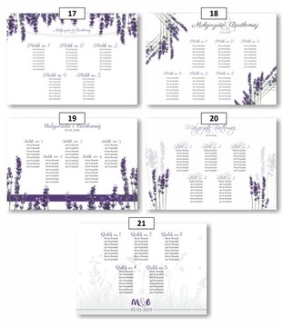 План стола, список гостей, 70х100см, по индивидуальному заказу