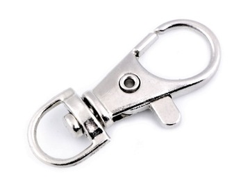 Karabińczyk obrotowy metal 10mm