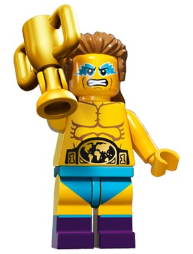 LEGO МИНИФИГУРЫ СЕРИИ 15 ФИГУРКА ЧЕМПИОНА ПО БОРЬБЕ ММА 71011