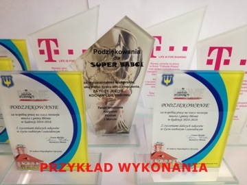 недорого Стеклянная статуэтка С ПРИНТОМ НА СТЕКЛЕ, 17 см