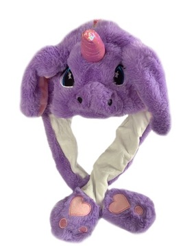 ШАПКА С ПОДВИЖНЫМИ УШАМИ ЕДИНОРОГ СЛОН ХИТ!