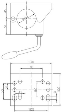 ЗАЖИМ КОЛЕСА ОПОРНОЕ КОЛЕСО для колеса диаметром 60 мм