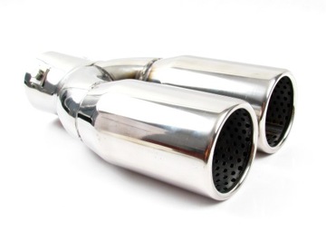 ВЫХЛОПНЫЙ НАКОНЕЧНИК, ГЛУШИТЕЛЬ, ДВУХТРУБНАЯ КРЫШКА INOX