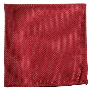 КАРМАН квадратный - окантовка, бутоньерка, бордовый жаккард.